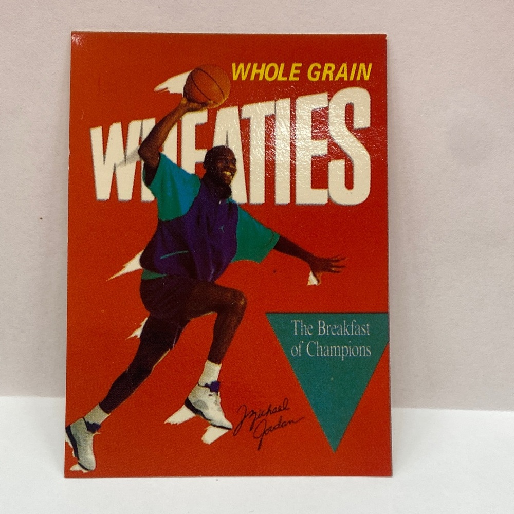 Michael Jordan Wheaties Card Chicago Bulls Promo (039)